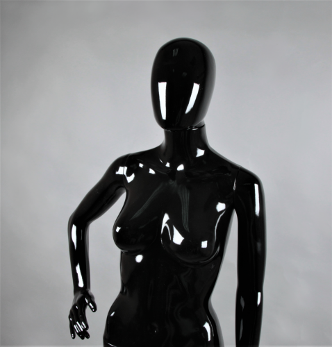 Манекен женский ростовой для магазина, черный глянец FAM-11/A-3(черн гл) фото 2