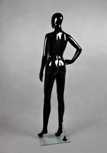 Манекен женский ростовой для магазина, черный глянец FAM-11/A-3(черн гл) фото 3