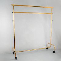 Вешало (стойка) для одежды двухъярусное, золотой хром ST011R50R(gold)-К