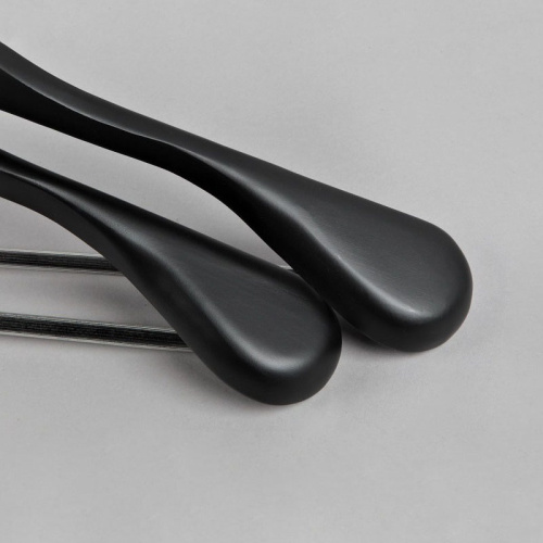 Вешалка-плечики для одежды деревянная C30-5D(черн мат) фото 4