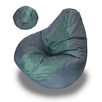 Кресло - мешок Груша оксфорд Серо-зеленое