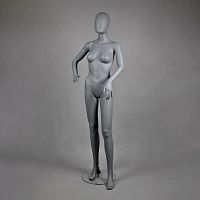Манекен женский абстрактный, серый матовый FAM-04/A-4(сер мат)