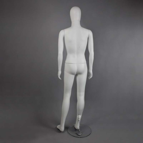 Манекен мужской для одежды, безликий MAM-2(бел мат) фото 5