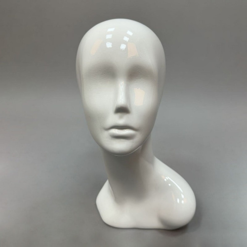 Манекен головы женский для шапок Г-404/G2(бел) фото 2