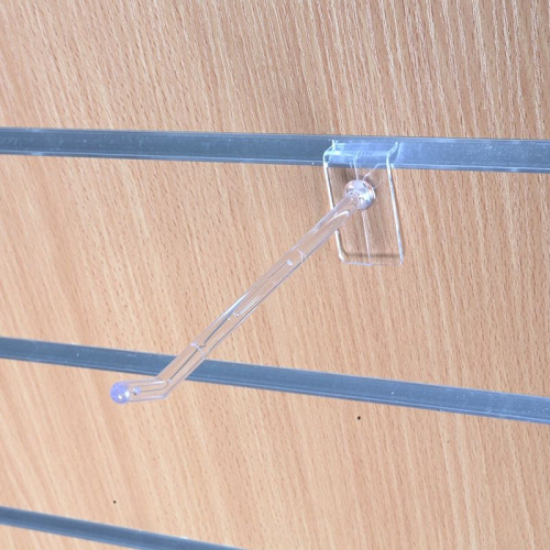Крючок для торговой панели, пластиковый, прозрачный K292(прозрачный)