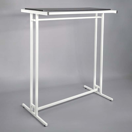 Вешало с полкой для магазина одежды и аксессуаров СТ-136П-Л(б/черн)