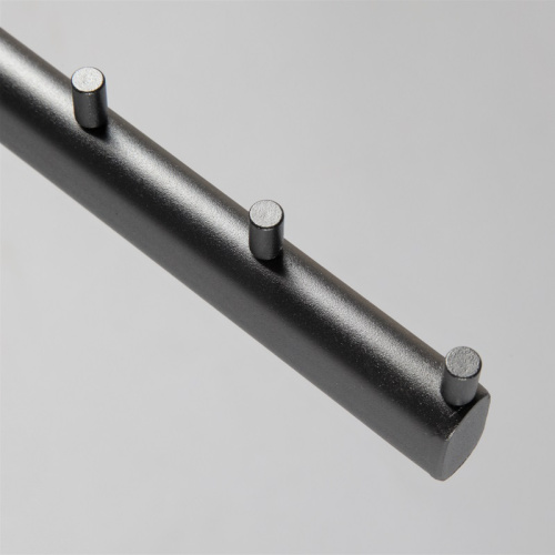 Кронштейн для овальной трубы прямой Длина: 400 мм Цвет: черный муар фото 3