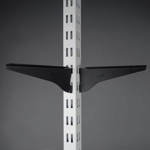 Полкодержатель с регулировкой угла наклона правый Длина: 200 мм Цвет: черный фото 2
