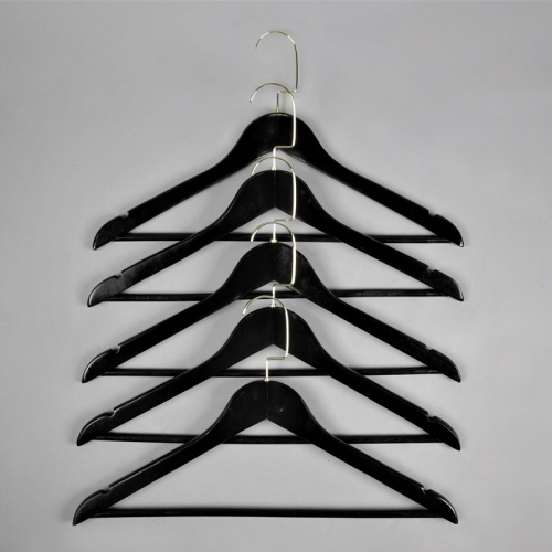 Вешалка (плечики) деревянная для одежды C30N/1(черн/зол) фото 5