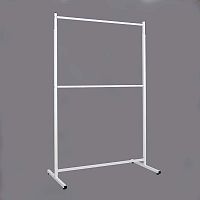 Вешало (стойка) напольное двухъярусное, белое М-ТВ-125(бел/бел)