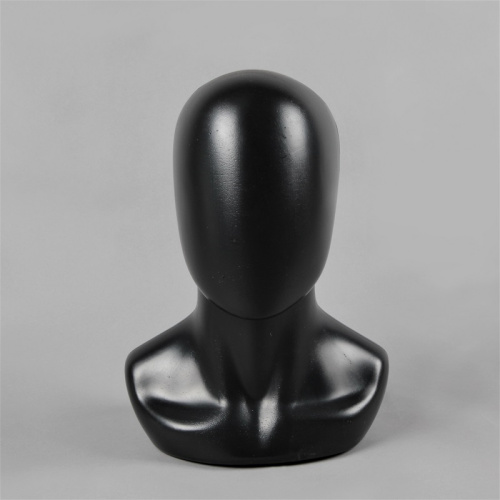 Манекен мужской головы без лица Высота: 350 мм Обхват: 550 мм Цвет: черный фото 2
