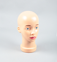 Голова женская с макияжем, глаза голубые, цвет телесный Г-207(гол)