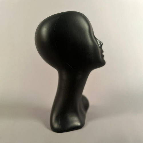 Манекен головы пластиковый женский для магазина Г-204М/G(черн) фото 2