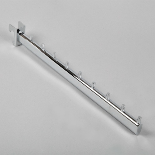 Кронштейн для овальной трубы прямой, 9 штырьков, хром Длина: 400 мм