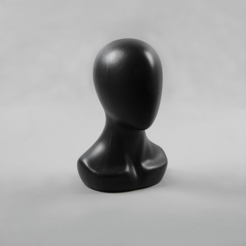 Манекен головы пластиковый женский Г-205М(черн)