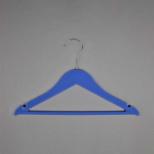 Вешалка-плечики для детской одежды, синяя В-219(син)