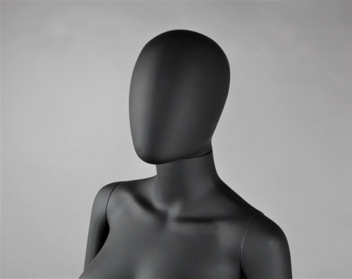 Манекен женский без лица FAM-05/A-1(черн мат) фото 2