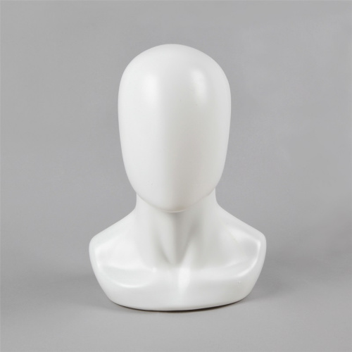 Манекен мужской головы без лица Высота: 350 мм Обхват: 550 мм Цвет: белый фото 2