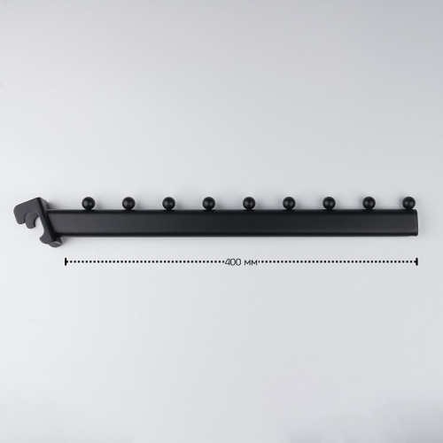 Кронштейн для овальной трубы наклонный, черный муар U5018N(черн) фото 2