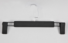 Вешалка-зажим для одежды, покрытие soft-touch, черный В-213(черн)