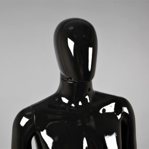 Манекен мужской для одежды, безликий MAM-2(черн гл) фото 2