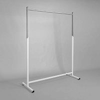 Вешало напольное для магазина одежды, белый/металлик М-ТВ-107(бел/мет)