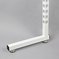 Стойка перфорированная, опора односторонняя приварная TPQ1-2400/TPQ7(бел)