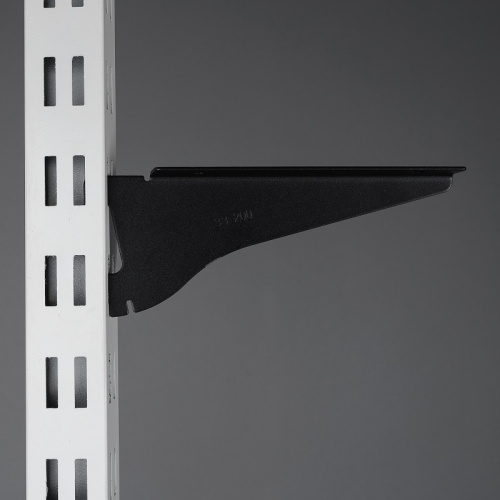 Полкодержатель с регулировкой угла наклона левый Длина: 200 мм Цвет: черный фото 2