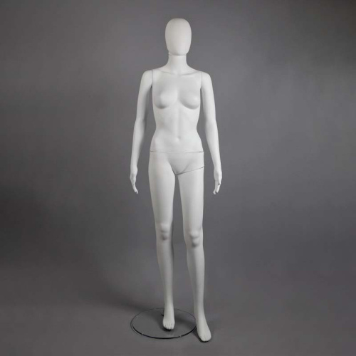 Манекен женский без лица FAM-05/A-1(бел мат)