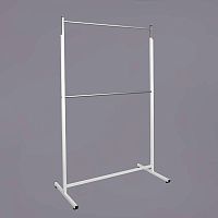 Вешало (стойка) напольное двухъярусное, белый/металлик М-ТВ-125(бел/мет)