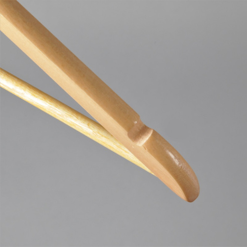 Вешалка-плечики деревянная, антивандальная C30N/AB(светл/хром) фото 3