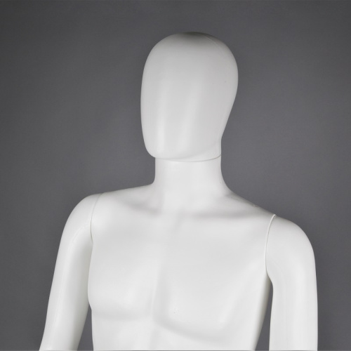 Манекен мужской ростовой на подставке MAM-2(бел пласт) фото 2