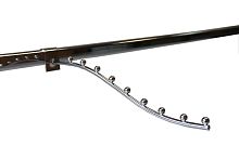 Крючок на овальную трубу 9шар(хром) U220136