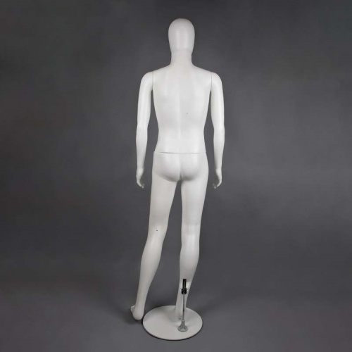 Манекен мужской ростовой на подставке MAM-2(бел пласт) фото 4