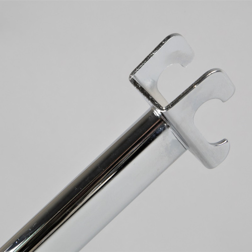 Кронштейн для овальной трубы прямой Длина: 400 мм Цвет: хром фото 2