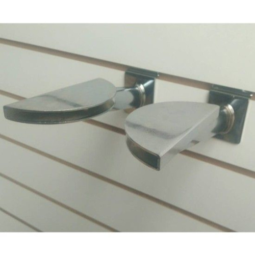Полкодержатель в торговая панель для стеклянных полок (хром) D8011sx