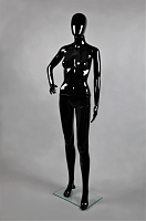 FAM-11/A-3(черн гл) Манекен женский Рост: 1760 мм Цвет: черный глянец